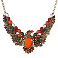 JANE STONE Fliegen-Vogel-Mode Strass Halskette Erklärung