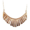 JANE STONE Gold-Fan Fashion Statement Halskette