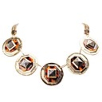 JANE STONE Gold Kaffee Runde Ketten Trendy Halskette Erklärung