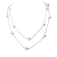 JANE STONE Goldkette Naturperlenkette Brautschmuck