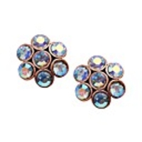 JANE STONE Hot Sale Bunte Blumen-Ohrring Damen Modeschmuck