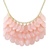 JANE STONE Jelly Rosa Cluster Mode Halskette Blase