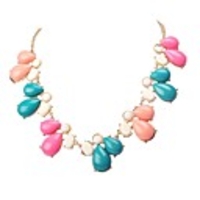 JANE STONE Mode Multi-Color-Anhänger-Halskette für Frauen