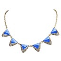 JANE STONE Mode Multi-Color Kristall Halskette Trendy Erklärung