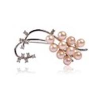 JANE STONE Mode Strass Perle Brosche für Frauen