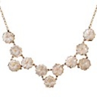 JANE STONE Natur Shell Blume Halskette Fashion Statement