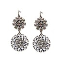 JANE STONE New Glänzende Edelstahl-Ohrring-Frauen Damen Modeschmuck