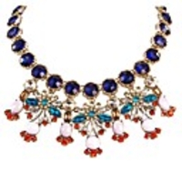 JANE STONE New Style Multi-Color Kristall Schmuck Halskette