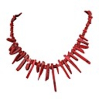JANE STONE Red Stone Fashion Statement Halskette