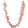 JANE STONE Tiny rosa Perlen Halskette Blase Erklärung Schmuck