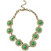 JANE STONE Trendy Bloom Blume Fashion Party Opulente Halskette