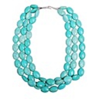 JANE STONE Türkis Mode Chunky Opulente Halskette