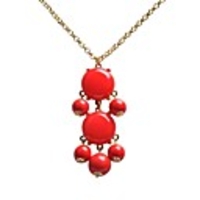 JANE STONE Watermelon Red Einfache Trendy Bubble-Halskette