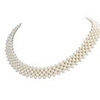 JANE STONE White Pearl Fashion Statement Halskette
