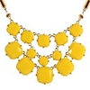 JANE STONE Yellow Chunky Fashion Statement Bubble-Halskette
