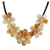 JANE STONE Yellow Natural Stone Fashion Statement Halskette