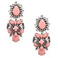 JANESTONE Mode Personalisierte New Blumige Strass Ohrring für Frauen