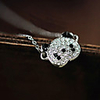 Japan und Südkorea edition fashion schöne Panda voller Diamanten Halskette Schlüsselbein N574