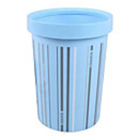 Japanese Style Blau Deckelpapierkorb