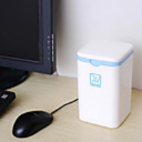 Japanese Style Blue Edge Deckelpapierkorb