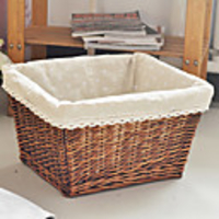 Japanese Style Brown Bamboo Storage Basket