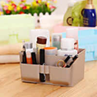 Japanese Style Solid Color Makeup Storage Box - 2 Farben Verfügbare