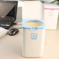 Japanese Style White Square Deckelpapierkorb - 2 Farben Verfügbare