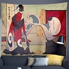 japanische malerei ukiyo-e wand tapisserie kunst dekor decke vorhang hängen hause schlafzimmer wohnzimmer dekoration kimono wowen geisha katzenkranich