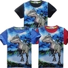 Kinder Jungen T-Shirt Kurzarm Tier Blau Schwarz Rote Baumwolle Kinder Oberteile Sommer Grundlegend Täglich Innen Outdoor 3-10 Jahre Lightinthebox