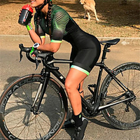 kurzarm triathlon tri anzug schwarz fahrrad schnell trocknend atmungsaktiv sport linien / wellen bekleidung bekleidung Lightinthebox