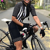 Kurzarm Triathlon Triathlonanzug schwarz Fahrrad schnell trocknend atmungsaktiv Sport Polka Dot Bekleidung Bekleidung Lightinthebox