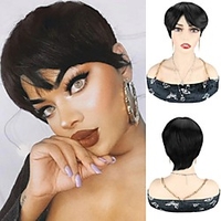 kurze Pixie Cut Perücken Kunsthaar Perücken kurze Perücken mit Pony kurze Pixie Cut Perücken für Frauen Lightinthebox