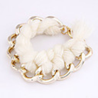 Kushang Delicate Wool Damen wildes Temperament Armband (weiß)