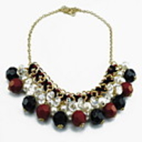 Kushang New Weave Resin Perlen Halskette