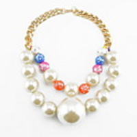 Kushang Purl Perlen-Diamant-Double-Layer-Halskette