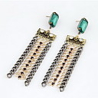 Kushang Retro Purl Lange Ohrringe