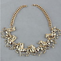 Kushang Retro Runde Halskette