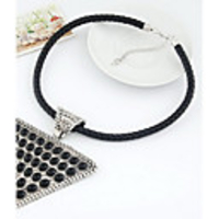 Kushang Retro Triangle Weave Halskette (Silber)