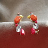 Kushang Süßigkeit-Farben übertreiben Ohrstecker