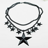 Kushang Sterne Multi-Layer-Strickjacke-Halskette