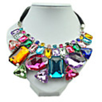 Kushang Weave Edelstein Retro-Kragen-Halskette