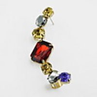 Kushang Weiseedelstein-Ohrstecker Unregelmäßige