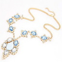 Kushang Weiseedelstein-Tropfen-Halskette