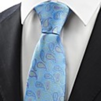 Kuss Krawatte Bunte Paisley Blau Herren-Krawatte,  Hochzeit Ferien Prom Geschenk