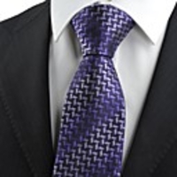 Kuss Krawatte Lila Diamant-Muster-Neuheit Herren-Krawatte,  Hochzeit Souvenirs