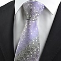 Kuss Krawatte Lila Grey Gradient Swirl Paisley-Muster-Männer-Krawatte,  die Souvenirs