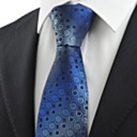 Kuss Krawatte Marine-Blau-Farbverlauf Swirl Paisley-Muster Jacquard Herren-Krawatte,  die Geschenk-