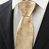 Kuss Krawatte Neujahr Bunte Paisley Light Golden Herren Krawatte Anzug Krawatte Hochzeits-Geschenk