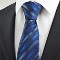Kuss Krawatte New Navy Dark Blue Ripple Wave-Mens-Krawatte,  Hochzeit Souvenirs