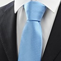 Kuss Krawatte New prüft Blau Weiß punktiert Herren-Krawatte,  die Hochzeits-Feiertags-Party-Geschenk